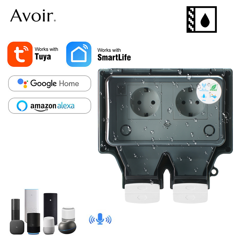 Outdoor Power Rack - Avoir Tuya Wall Electrical Sockets Ip66