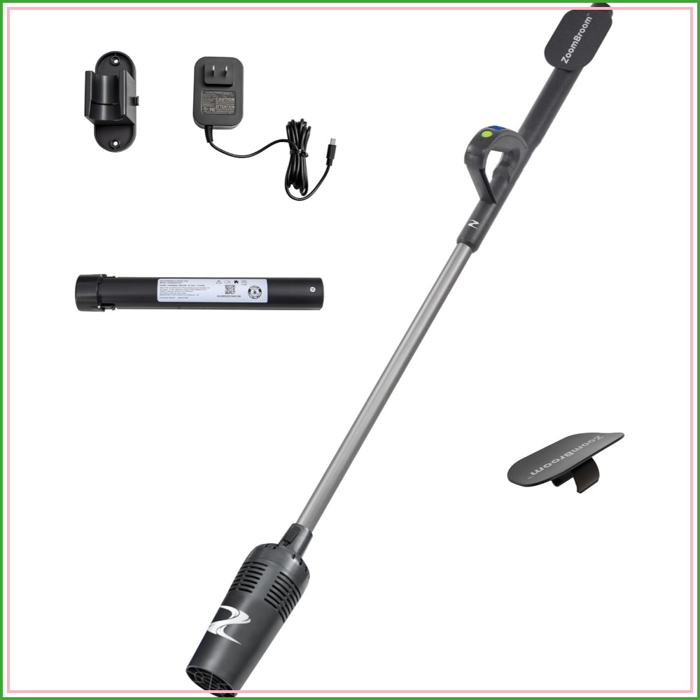 Outdoor Power Broom - Lightweight Air Broom with Ergonomic Handle