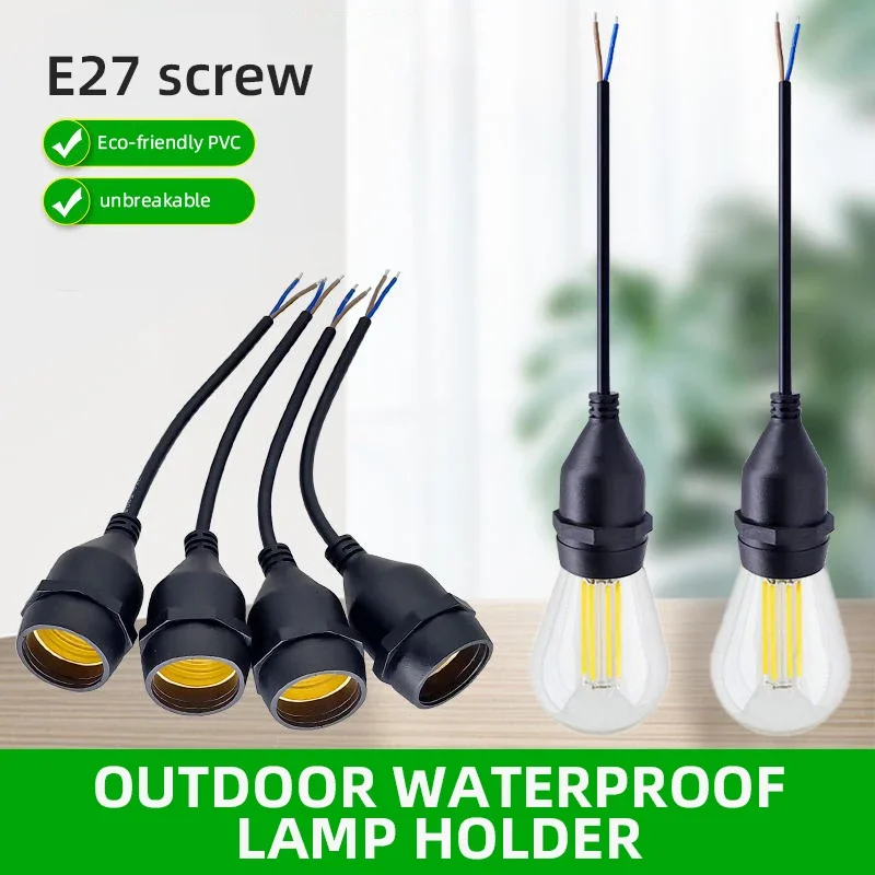Outdoor Power Rack - Universal E27 Lamp Head Power Cord