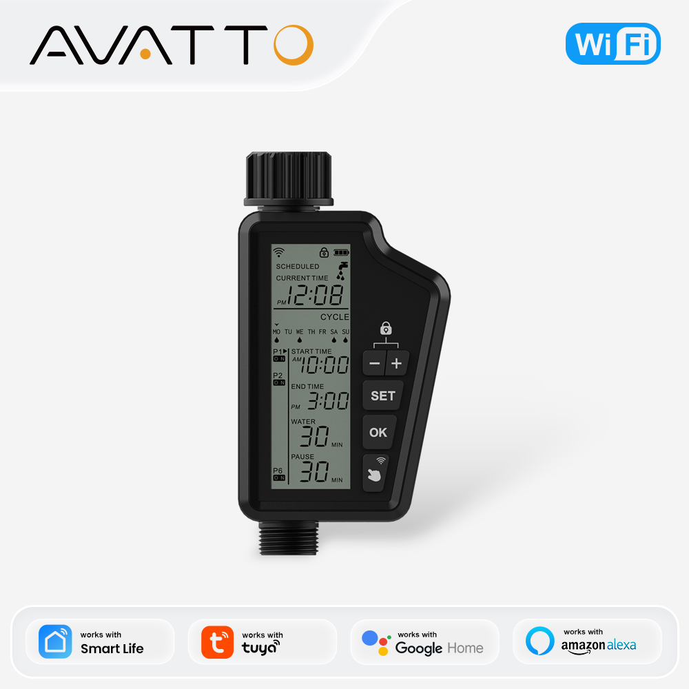 Outdoor Power Timer - AVATTO Tuya WIFI Smart Garden Watering