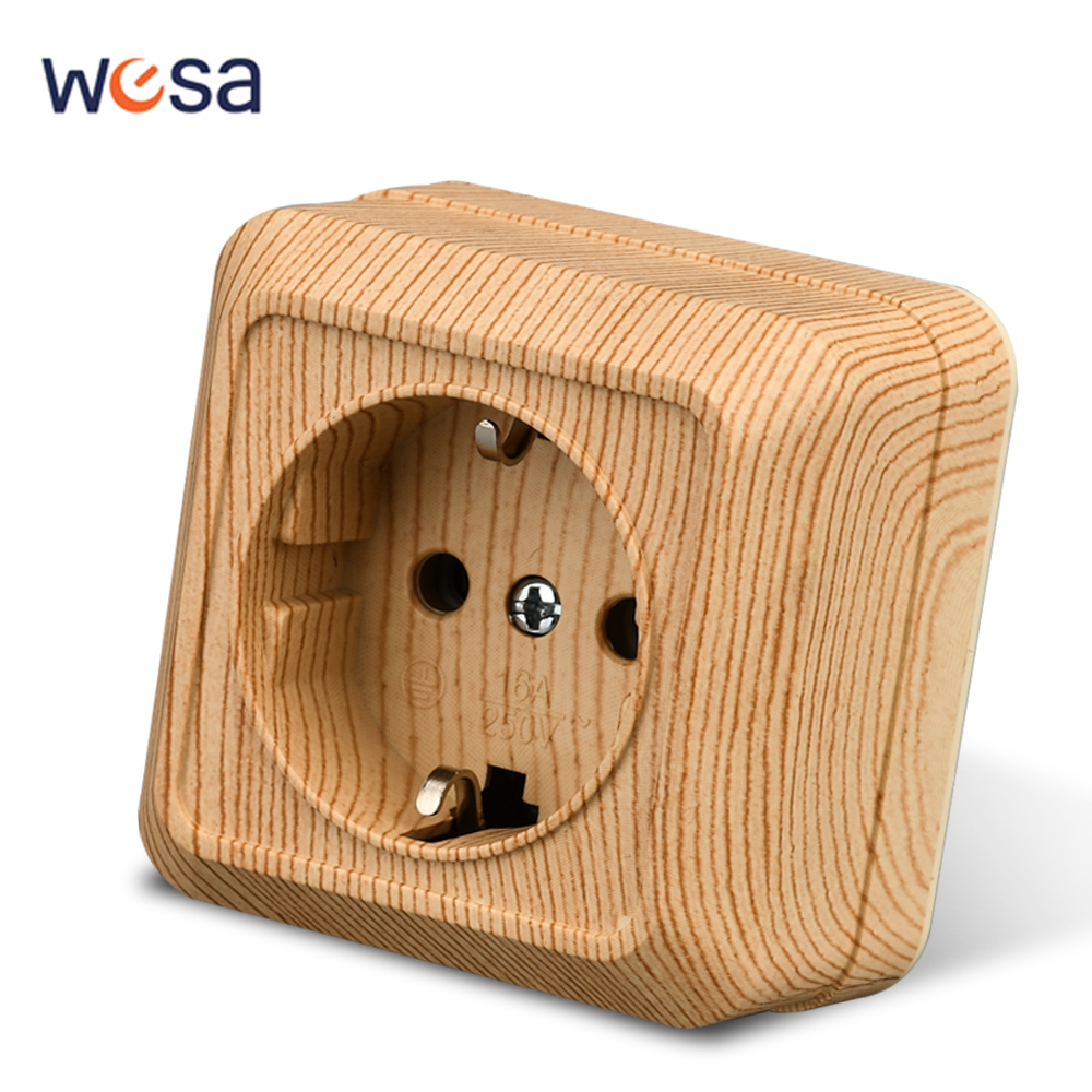 WESA Wood Wall Surface Socket  - Outdoor Power Plus 评论和价格