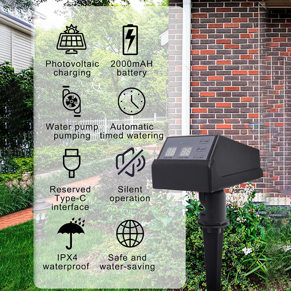 New Solar Powered Irrigation T - Outdoor Power Timer 评论和价格
