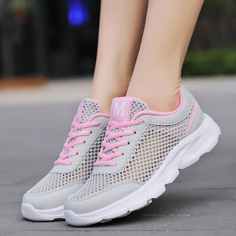 Summer Breathable Sneakers Wom - Outdoor Power Mop 评论和价格