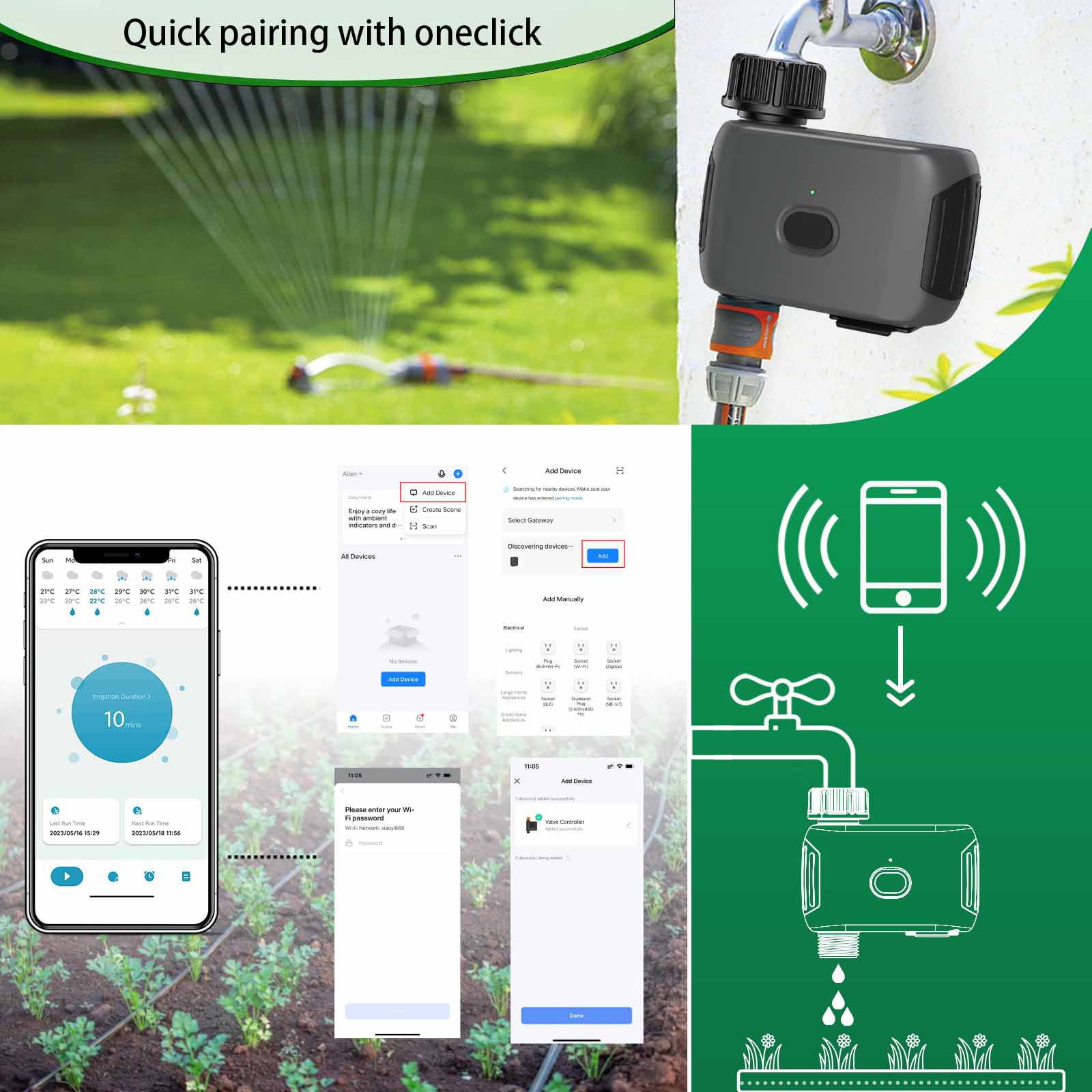 INSOMA automatic plant irrigat - Outdoor Power Timer 评论和价格