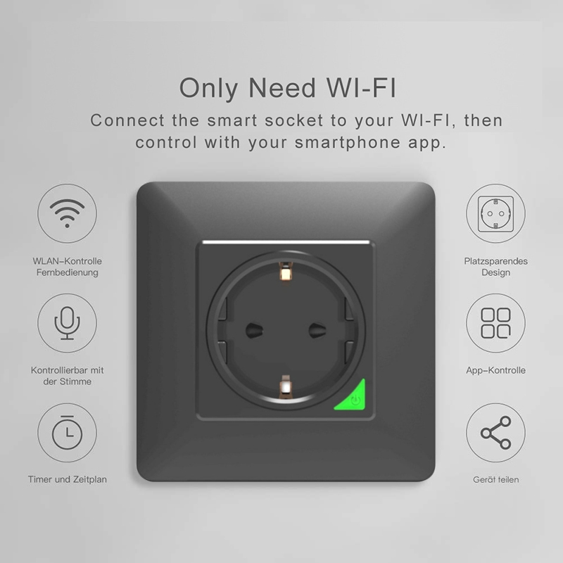 Avoir Tuya Zigbee Electrical O - Outdoor Power Outlet With Remote Control 评论和价格