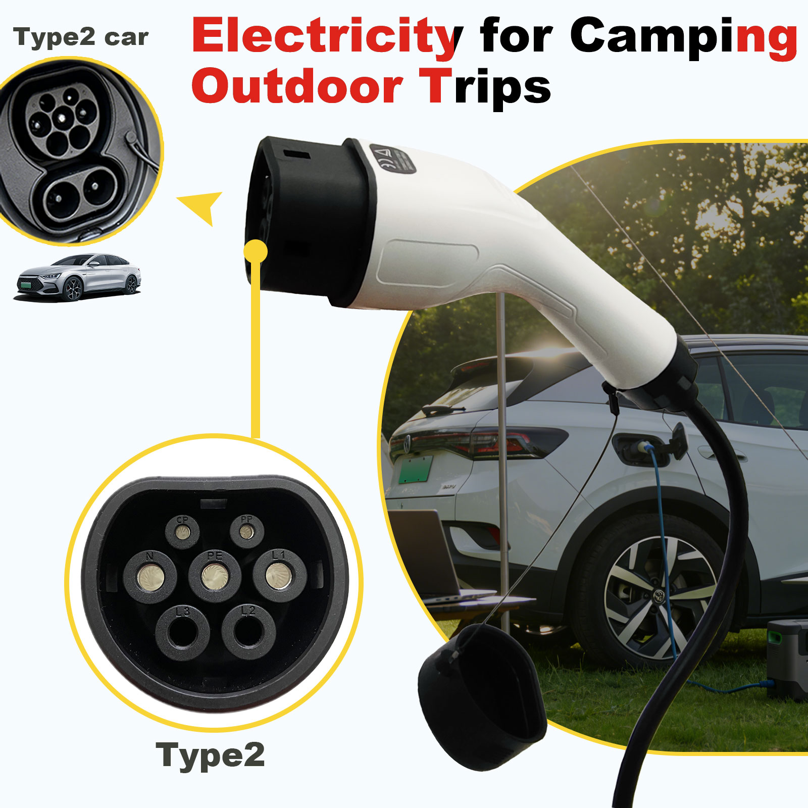 Type2 V2L Discharge Adapter 16 - Outdoor Power Rack 评论和价格