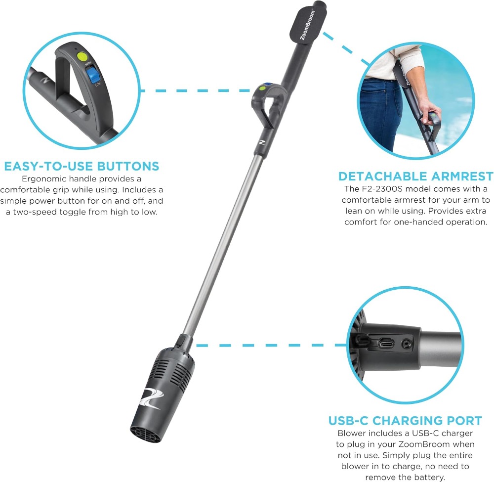 Lightweight Air Broom with Erg - Outdoor Power Broom 评论和价格