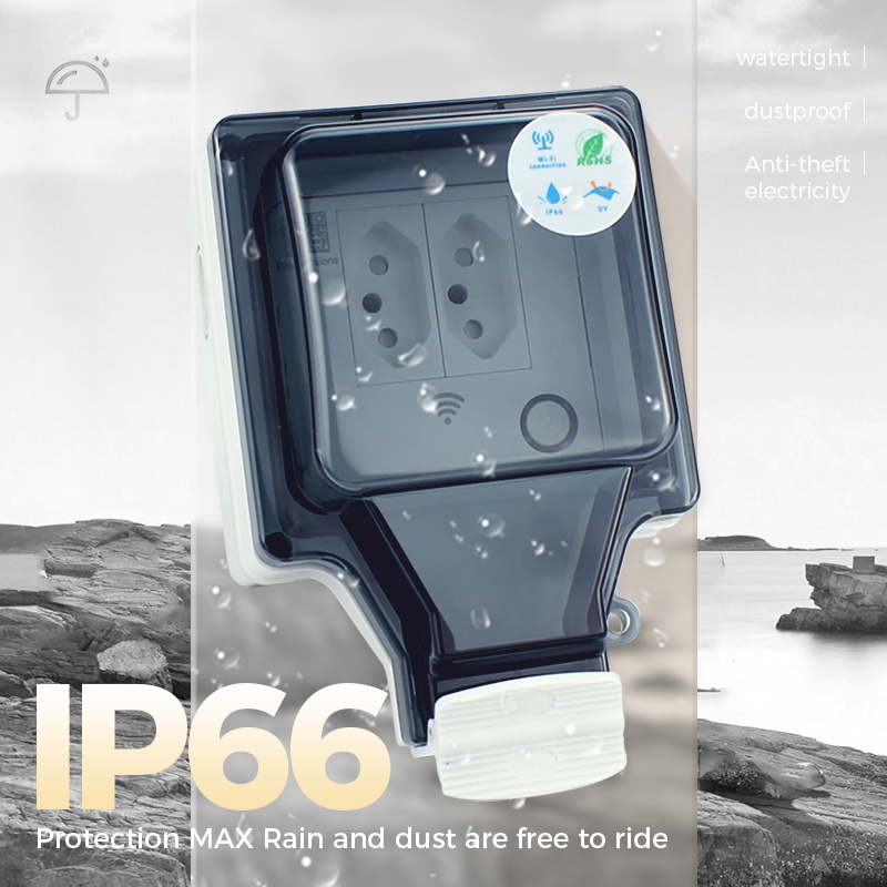 Avoir Tuya Wifi Smart Socket I - Outdoor Power Outlet With Remote Control 评论和价格