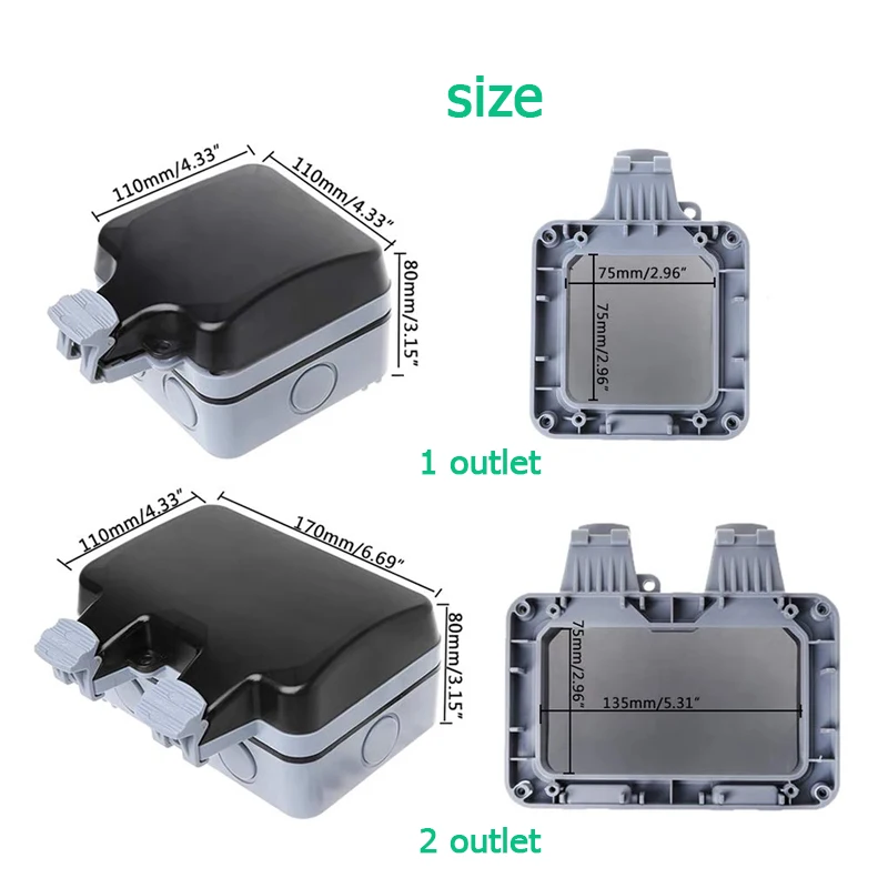 EU KR Outdoor Wall Waterproof  - Outdoor Power Plus 评论和价格