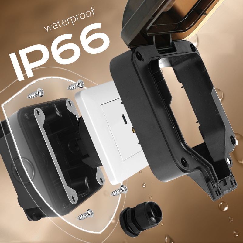 Avoir IP66 Wall Waterproof Soc - Outdoor Power Rack 评论和价格