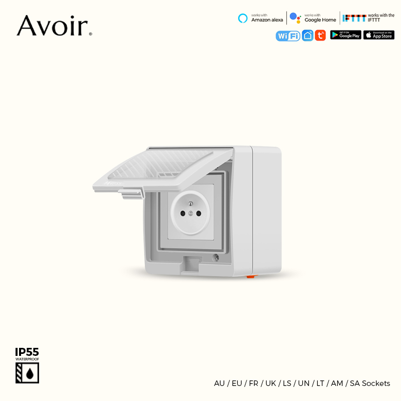Avoir Tuya Smart Waterproof Wi - Outdoor Power Outlet With Remote Control 评论和价格