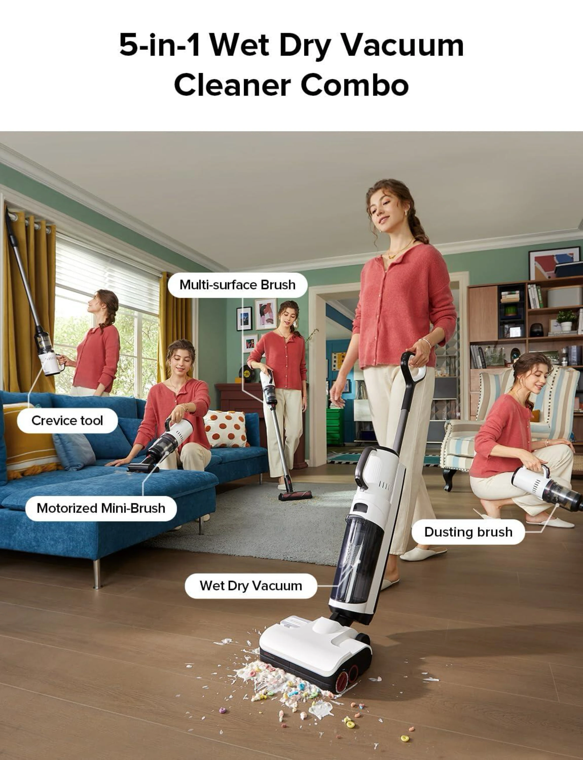 5-in-1 Powerful 17000Pa One St - Outdoor Power Mop 评论和价格