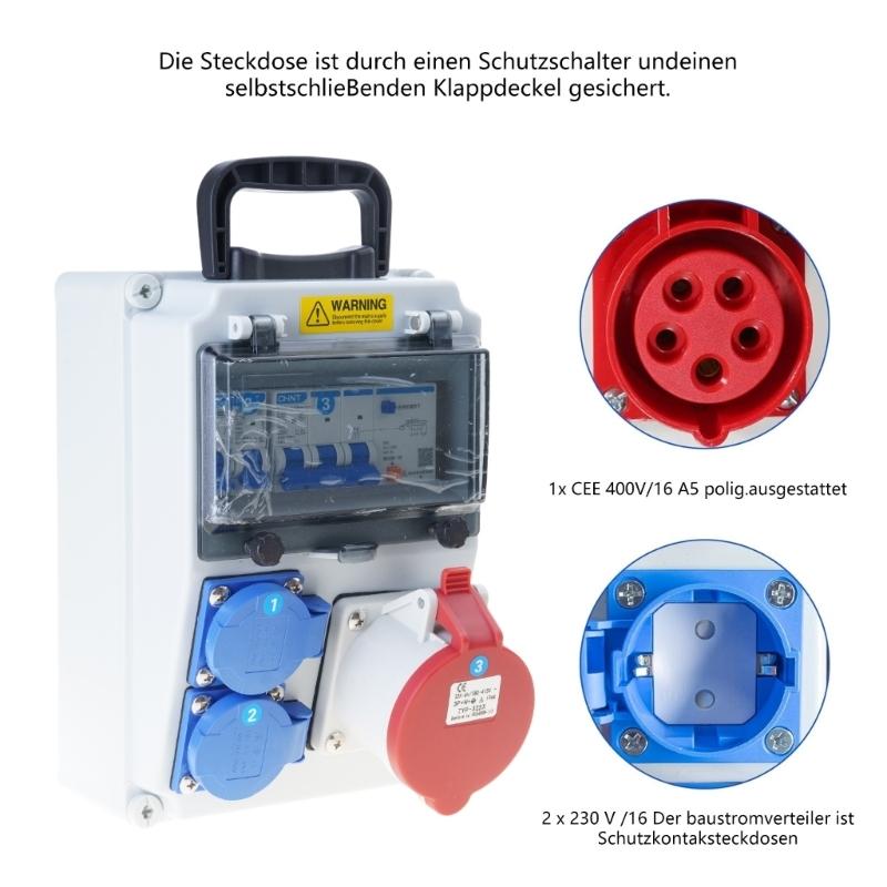Y1UD Waterproof Wall Power Dis - Outdoor Power Distributors 评论和价格