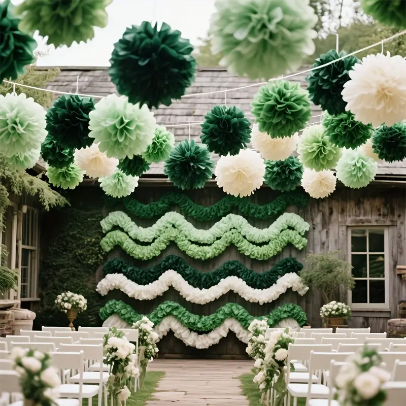 30 Pieces of Bohemian Style Gr - Outdoor Power For Wedding 评论和价格