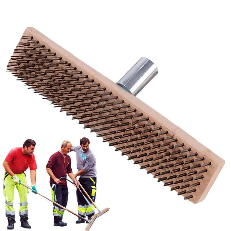 Steel Scrub Brush Widened Rust - Outdoor Power Broom 评论和价格