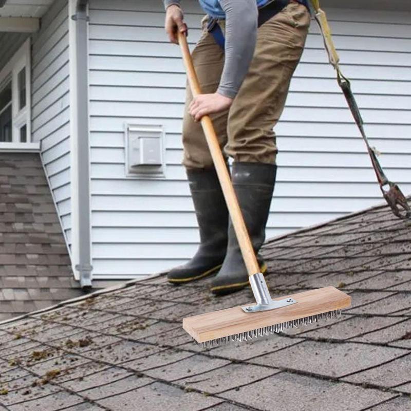 Steel Scrub Brush Widened Rust - Outdoor Power Broom 评论和价格