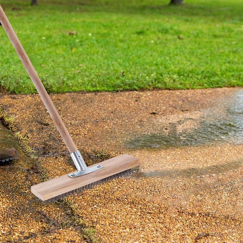 Steel Scrub Brush Widened Rust - Outdoor Power Broom 评论和价格